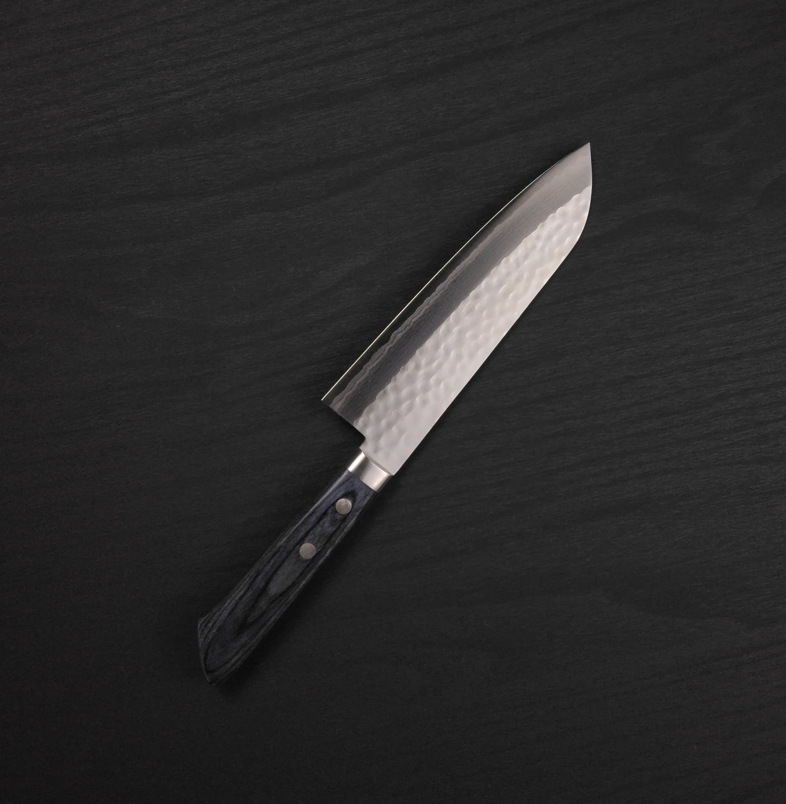 刻流　VG10ダマスカス　三徳165　ブルー